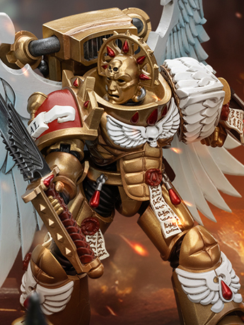 Warhammer 40K Blood Angels Sanguinary Guard with Encarmine Sword (Ver. 1) 1/18 Scale Action Figure Gallery Image 2