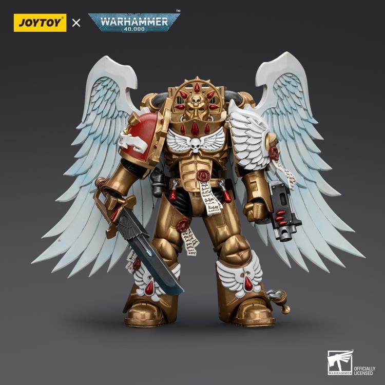 Warhammer 40K Blood Angels Sanguinary Guard with Encarmine Sword (Ver. 1) 1/18 Scale Action Figure Gallery Image 3