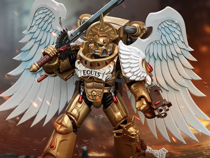Warhammer 40K Blood Angels Sanguinary Guard with Encarmine Sword (Ver. 2) 1/18 Scale Action Figure Gallery Image 1