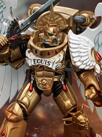 Warhammer 40K Blood Angels Sanguinary Guard with Encarmine Sword (Ver. 2) 1/18 Scale Action Figure Gallery Image 2