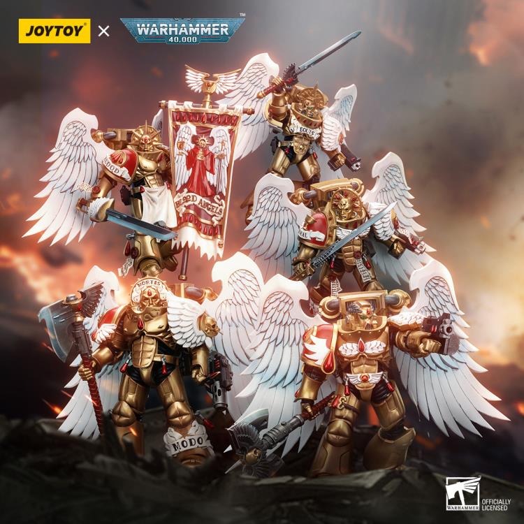 Warhammer 40K Blood Angels Sanguinary Guard with Encarmine Axe 1/18 Scale Action Figure Gallery Image 9