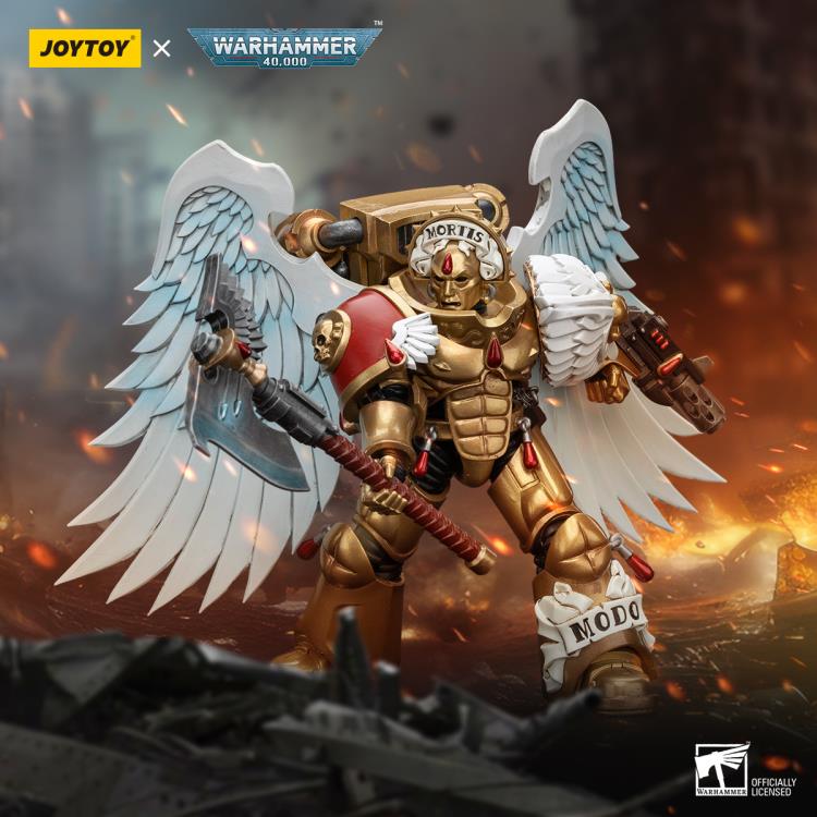 Warhammer 40K Blood Angels Sanguinary Guard with Encarmine Axe and Inferno Pistol 1/18 Scale Action Figure Gallery Image 8