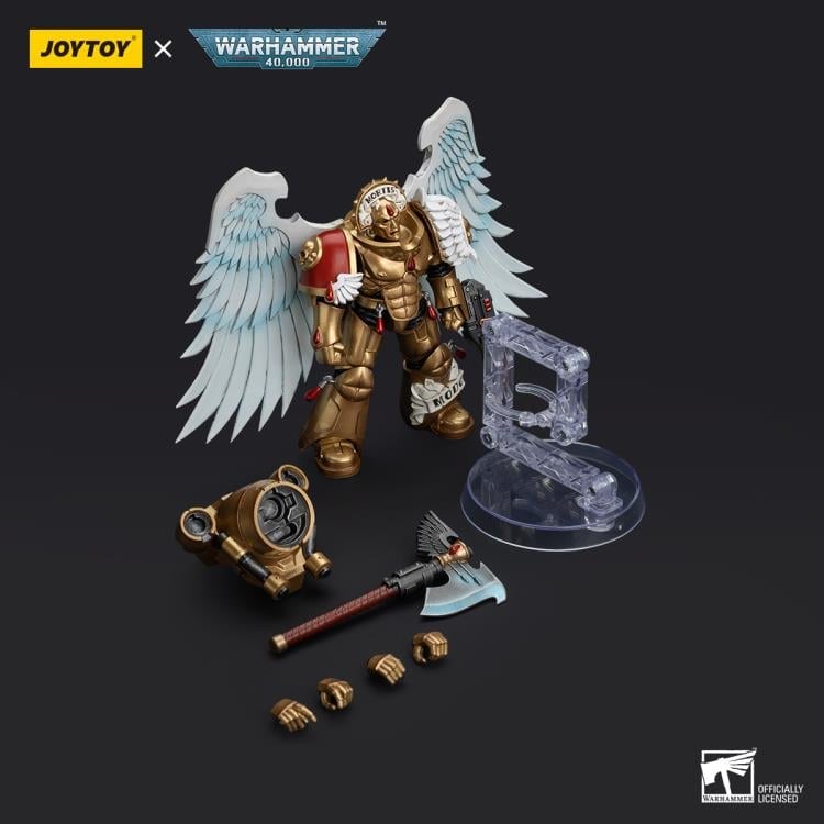 Warhammer 40K Blood Angels Sanguinary Guard with Encarmine Axe and Inferno Pistol 1/18 Scale Action Figure Gallery Image 7