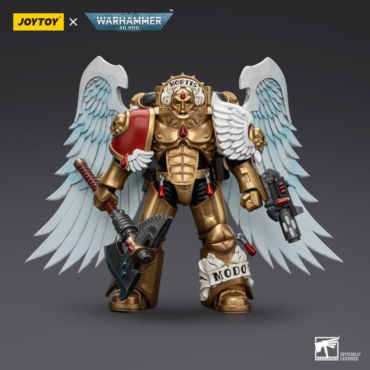 Warhammer 40K Blood Angels Sanguinary Guard with Encarmine Axe and Inferno Pistol 1/18 Scale Action Figure Gallery Image 3