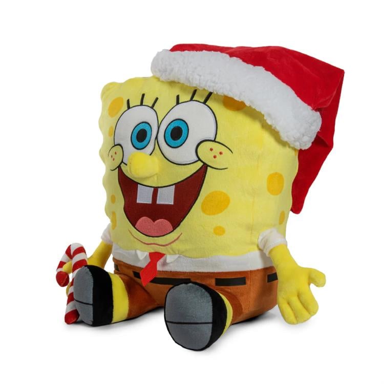 SpongeBob SquarePants HugMe Santa SpongeBob 16" Shake Action Plush Gallery Image 3