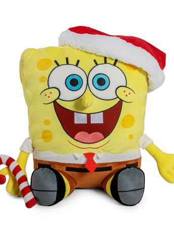 SpongeBob SquarePants HugMe Santa SpongeBob 16" Shake Action Plush Gallery Image 2