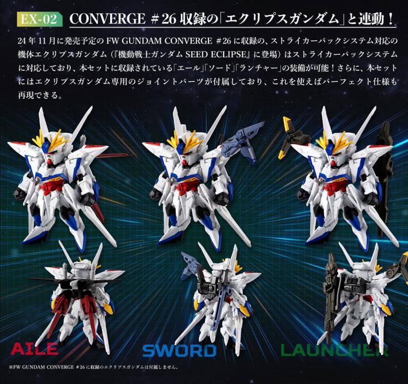Mobile Suit Gundam FW Gundam Converge: Core Strike Gundam Full Weapon Set Gallery Image 9