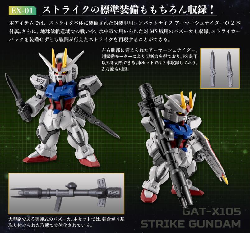 Mobile Suit Gundam FW Gundam Converge: Core Strike Gundam Full Weapon Set Gallery Image 8