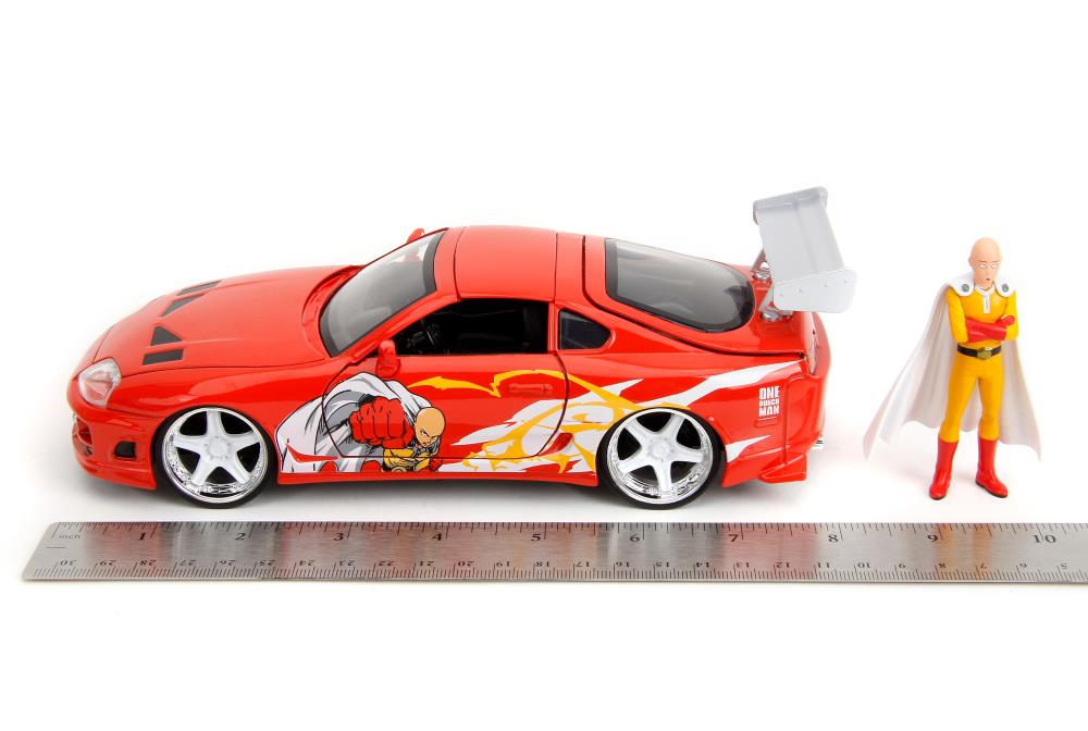 One-Punch Man Hollywood Rides Saitama Figure & 1995 Toyota Supra 1/24 Scale Model Gallery Image 10