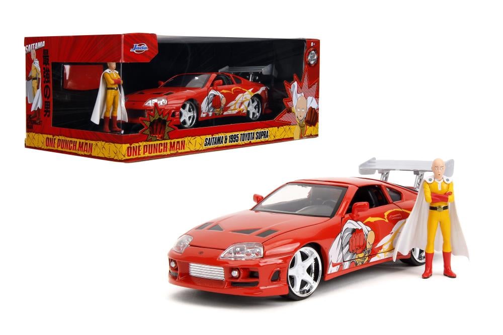One-Punch Man Hollywood Rides Saitama Figure & 1995 Toyota Supra 1/24 Scale Model Gallery Image 11
