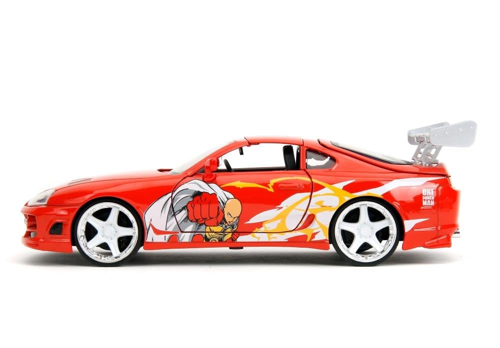 One-Punch Man Hollywood Rides Saitama Figure & 1995 Toyota Supra 1/24 Scale Model Gallery Image 4