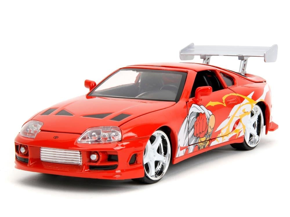 One-Punch Man Hollywood Rides Saitama Figure & 1995 Toyota Supra 1/24 Scale Model Gallery Image 3