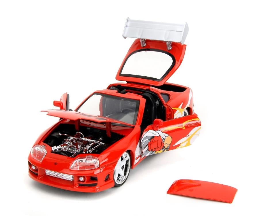One-Punch Man Hollywood Rides Saitama Figure & 1995 Toyota Supra 1/24 Scale Model Gallery Image 7