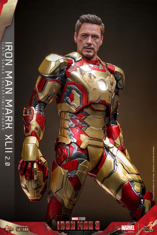 Iron Man 3 MMS758D65 Iron Man Mark XLII (2.0) 1/6th Scale Collectible Figure Gallery Image 10