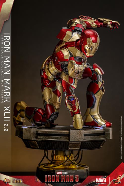 Iron Man 3 MMS758D65 Iron Man Mark XLII (2.0) 1/6th Scale Collectible Figure Gallery Image 13