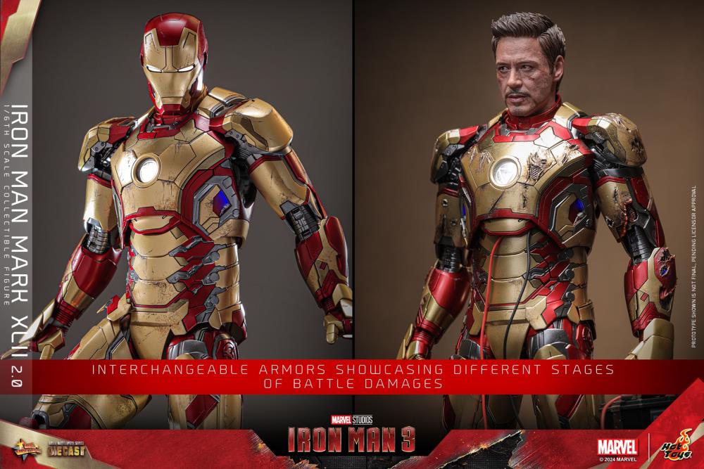 Iron Man 3 MMS758D65 Iron Man Mark XLII (2.0) 1/6th Scale Collectible Figure Gallery Image 18