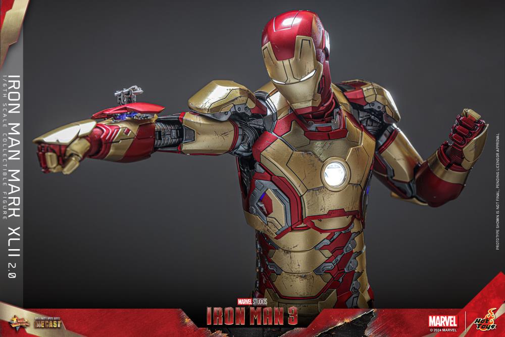 Iron Man 3 MMS758D65 Iron Man Mark XLII (2.0) 1/6th Scale Collectible Figure Gallery Image 16