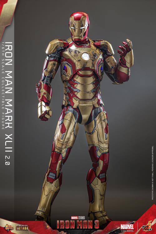 Iron Man 3 MMS758D65 Iron Man Mark XLII (2.0) 1/6th Scale Collectible Figure Gallery Image 6