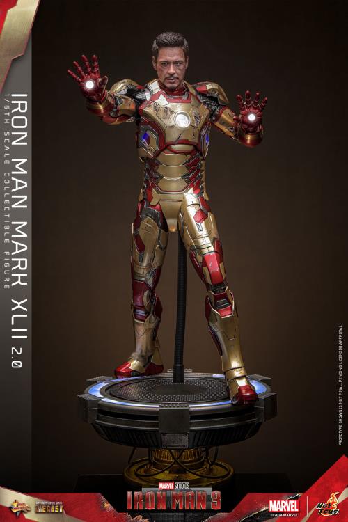 Iron Man 3 MMS758D65 Iron Man Mark XLII (2.0) 1/6th Scale Collectible Figure Gallery Image 9