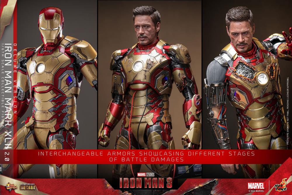 Iron Man 3 MMS758D65B Iron Man Mark XLII (2.0) Deluxe 1/6th Scale Collectible Figure Gallery Image 10