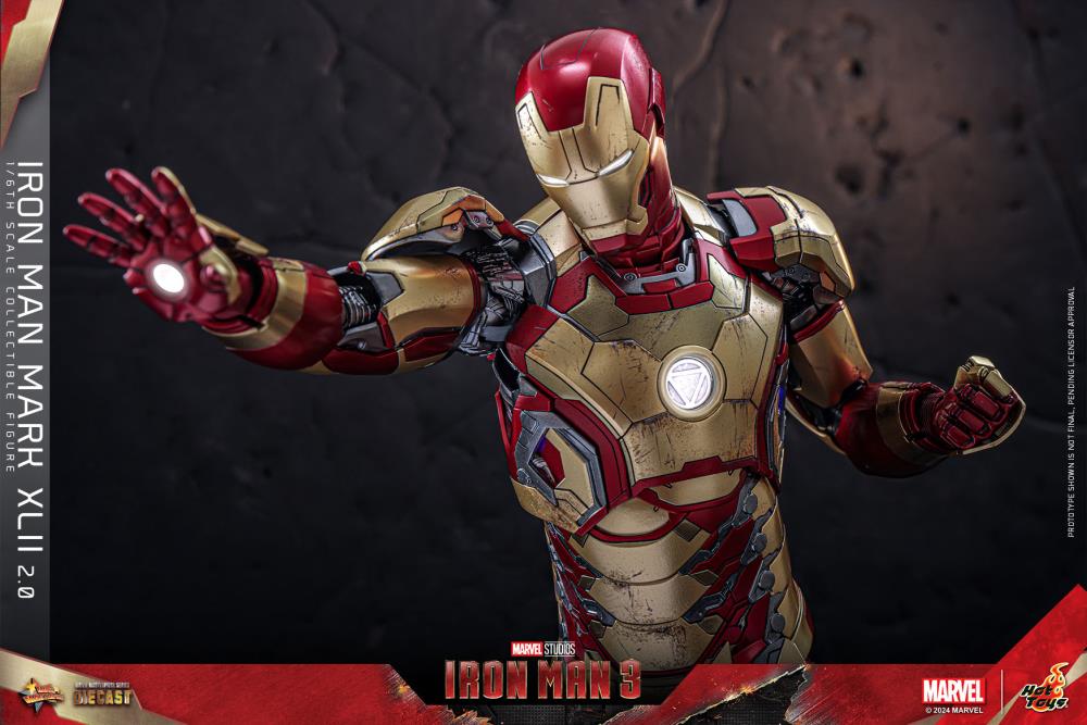 Iron Man 3 MMS758D65B Iron Man Mark XLII (2.0) Deluxe 1/6th Scale Collectible Figure Gallery Image 25