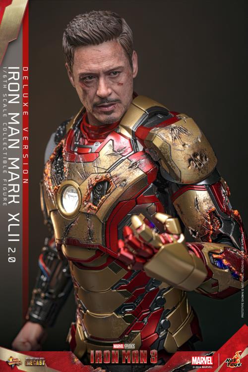 Iron Man 3 MMS758D65B Iron Man Mark XLII (2.0) Deluxe 1/6th Scale Collectible Figure Gallery Image 12