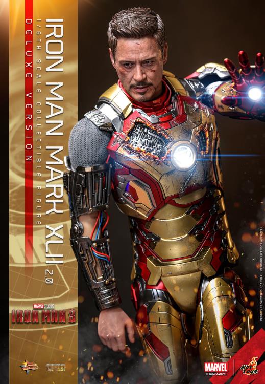 Iron Man 3 MMS758D65B Iron Man Mark XLII (2.0) Deluxe 1/6th Scale Collectible Figure Gallery Image 3