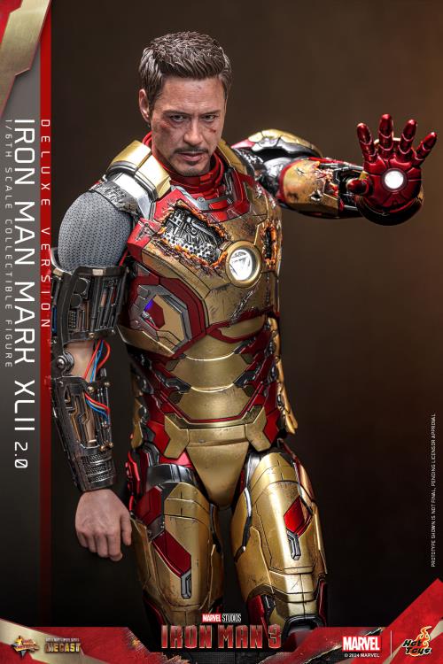 Iron Man 3 MMS758D65B Iron Man Mark XLII (2.0) Deluxe 1/6th Scale Collectible Figure Gallery Image 11
