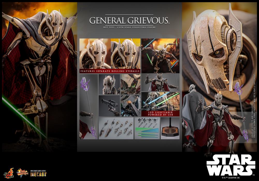 Star Wars: Revenge of the Sith MMS760D67 General Grievous 1/6th Scale Collectible Figure Gallery Image 24