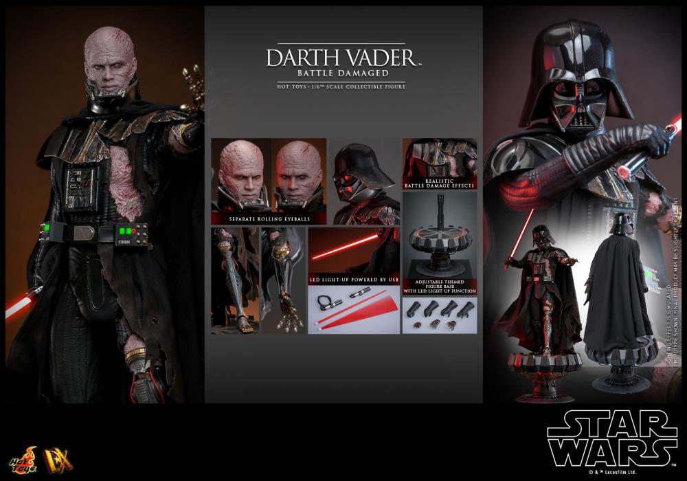 SF・ファンタジー・ホラー Darth Vader BattleDamaged Deluxe Version Star Wars DX44 Darth Vader (Battle Damaged) 1/6th Scale