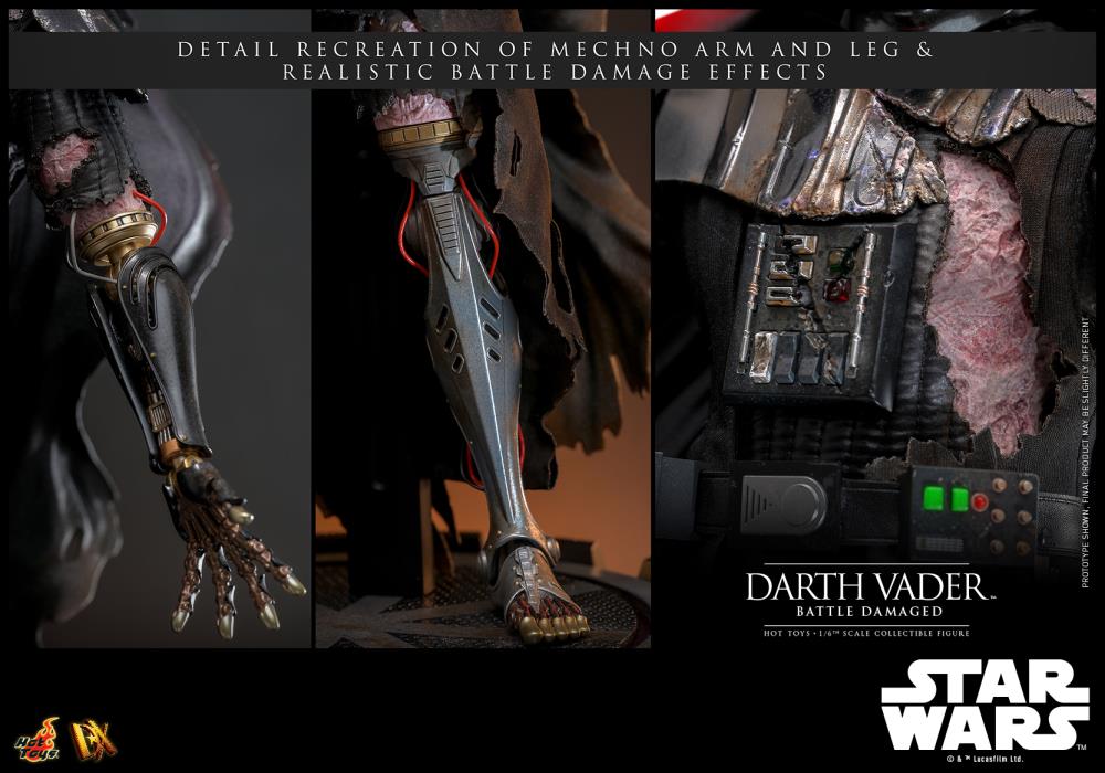 Star Wars DX44 Darth Vader (Battle Damaged) 1/6th Scale Collectible Figure Gallery Image 13