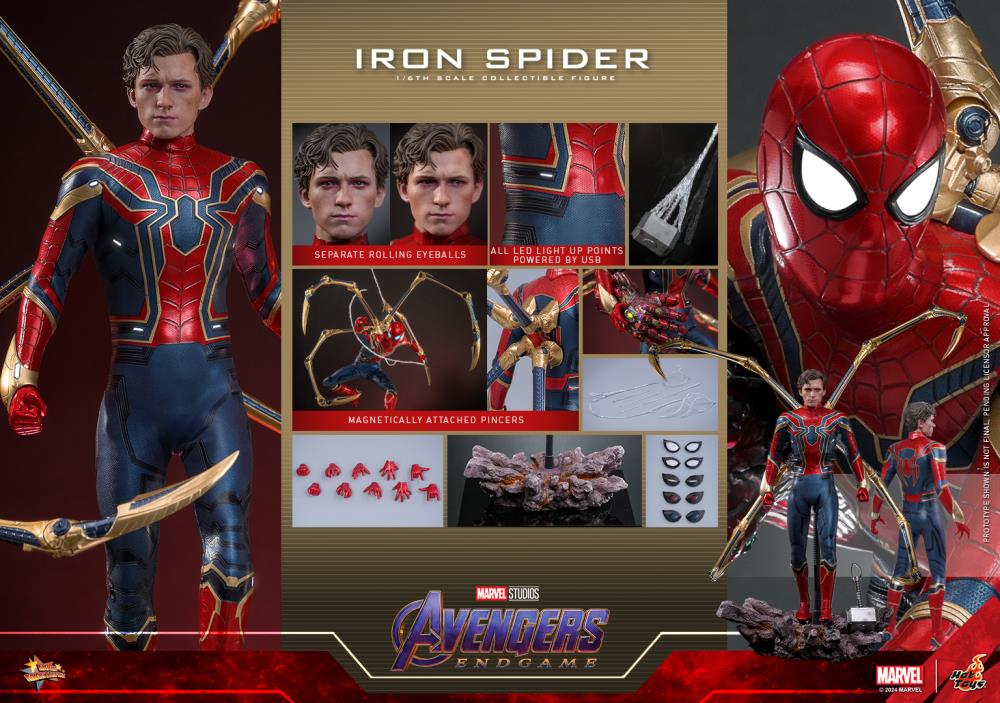 Avengers: Endgame MMS761 Iron Spider 1/6th Scale Collectible Figure Gallery Image 21