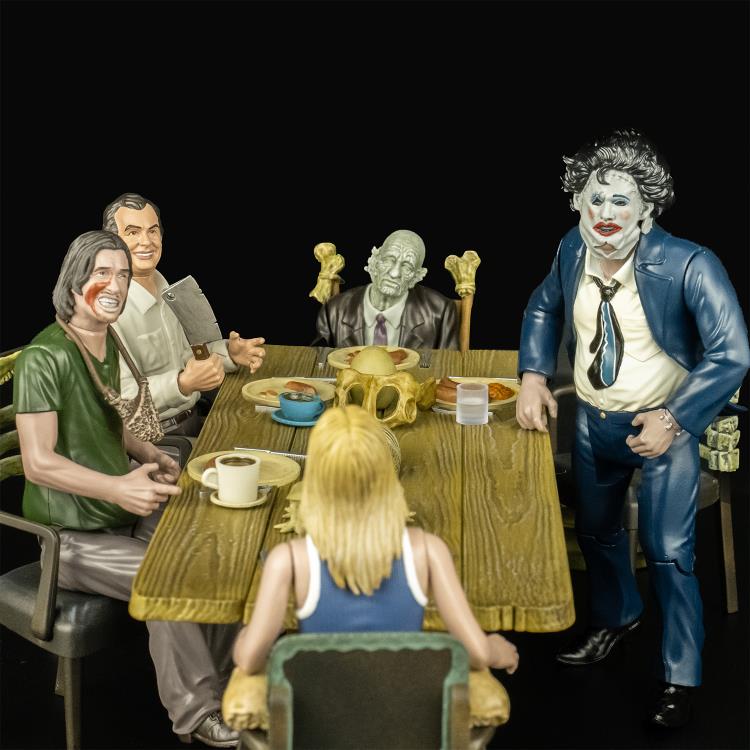 The Texas Chainsaw Massacre (1974) 5" Dinner Scene Playset With Grandpa and Sally Action Figures Gallery Image 15