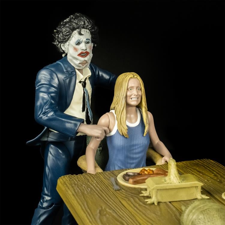 The Texas Chainsaw Massacre (1974) 5" Dinner Scene Playset With Grandpa and Sally Action Figures Gallery Image 17