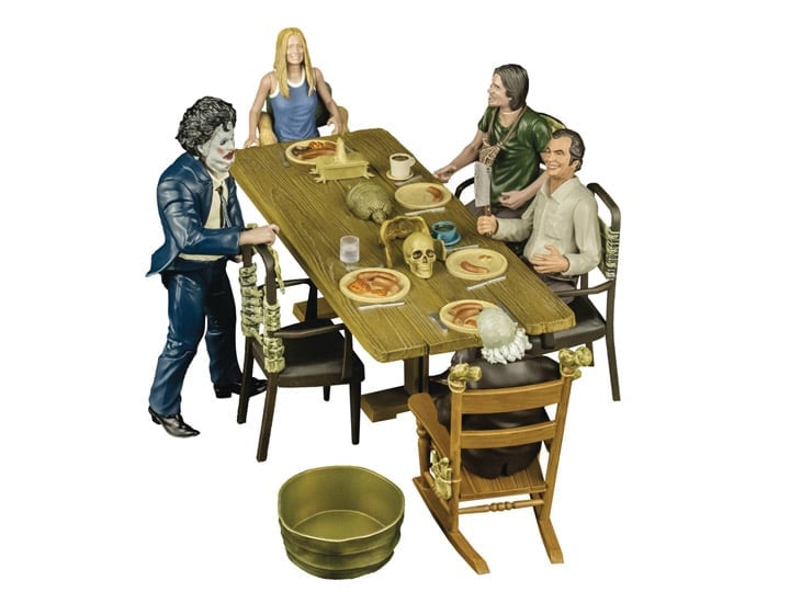 The Texas Chainsaw Massacre (1974) 5" Dinner Scene Playset With Grandpa and Sally Action Figures Gallery Image 1