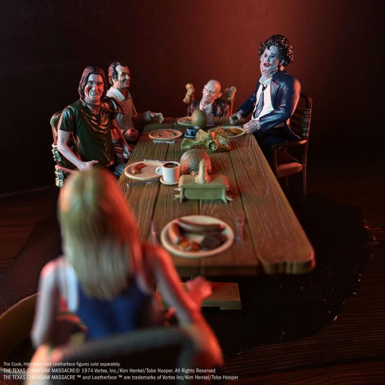 The Texas Chainsaw Massacre (1974) 5" Dinner Scene Playset With Grandpa and Sally Action Figures Gallery Image 18