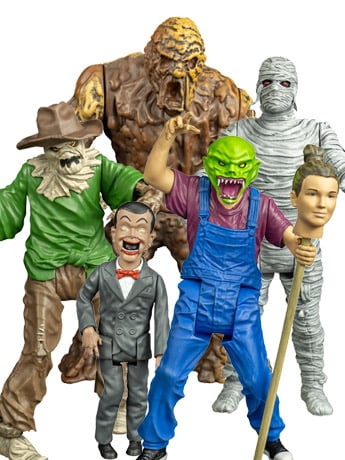 Goosebumps 5" Set of 5 Action Figures (Curly Build-a-Bonehead) Gallery Image 2