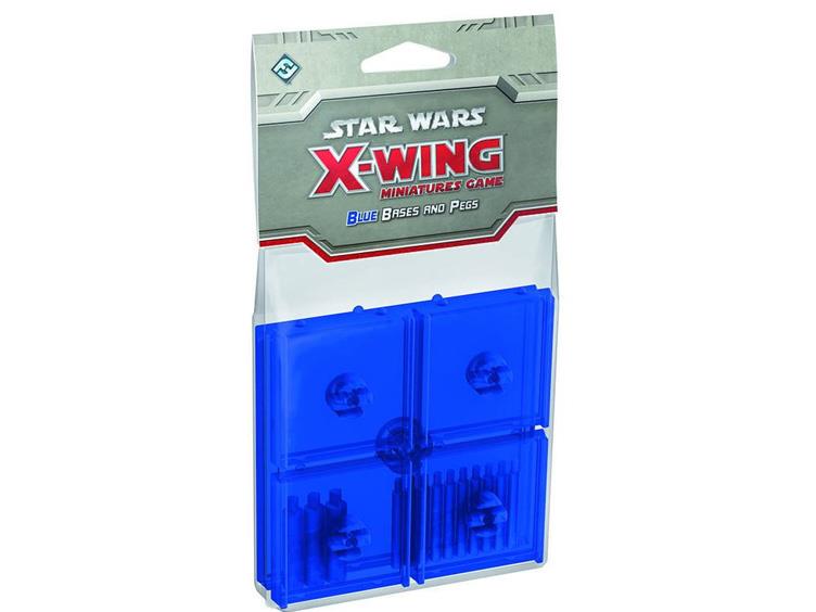 Star Wars X-Wing Miniatures Game Base & Pegs Pack - Blue Gallery Image 1