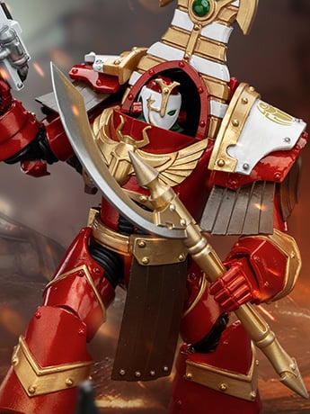 Warhammer: The Horus Heresy Thousand Sons Sekhmet Terminator Cabal Sekhmet with Combi-Melta and Achea Force Weapon 1/18 Scale Action Figure Gallery Image 2