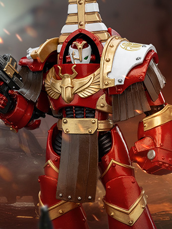 Warhammer: The Horus Heresy Thousand Sons Sekhmet Terminator Cabal Sekhmet Volkite Charger and Power Fist 1/18 Scale Action Figure Gallery Image 2