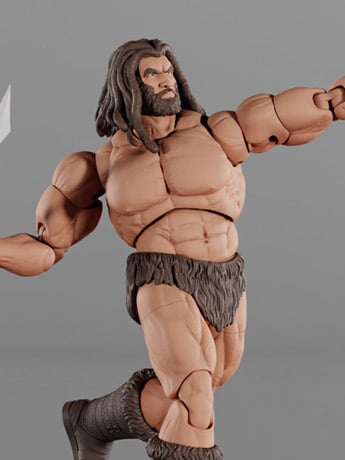 Brutal Realm Krieger (Germanic Warrior Barbarian) 1/12 Scale Action Figure Gallery Image 2