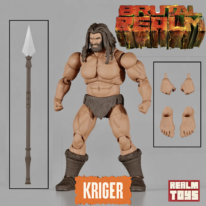 Brutal Realm Krieger (Germanic Warrior Barbarian) 1/12 Scale Action Figure Gallery Image 7