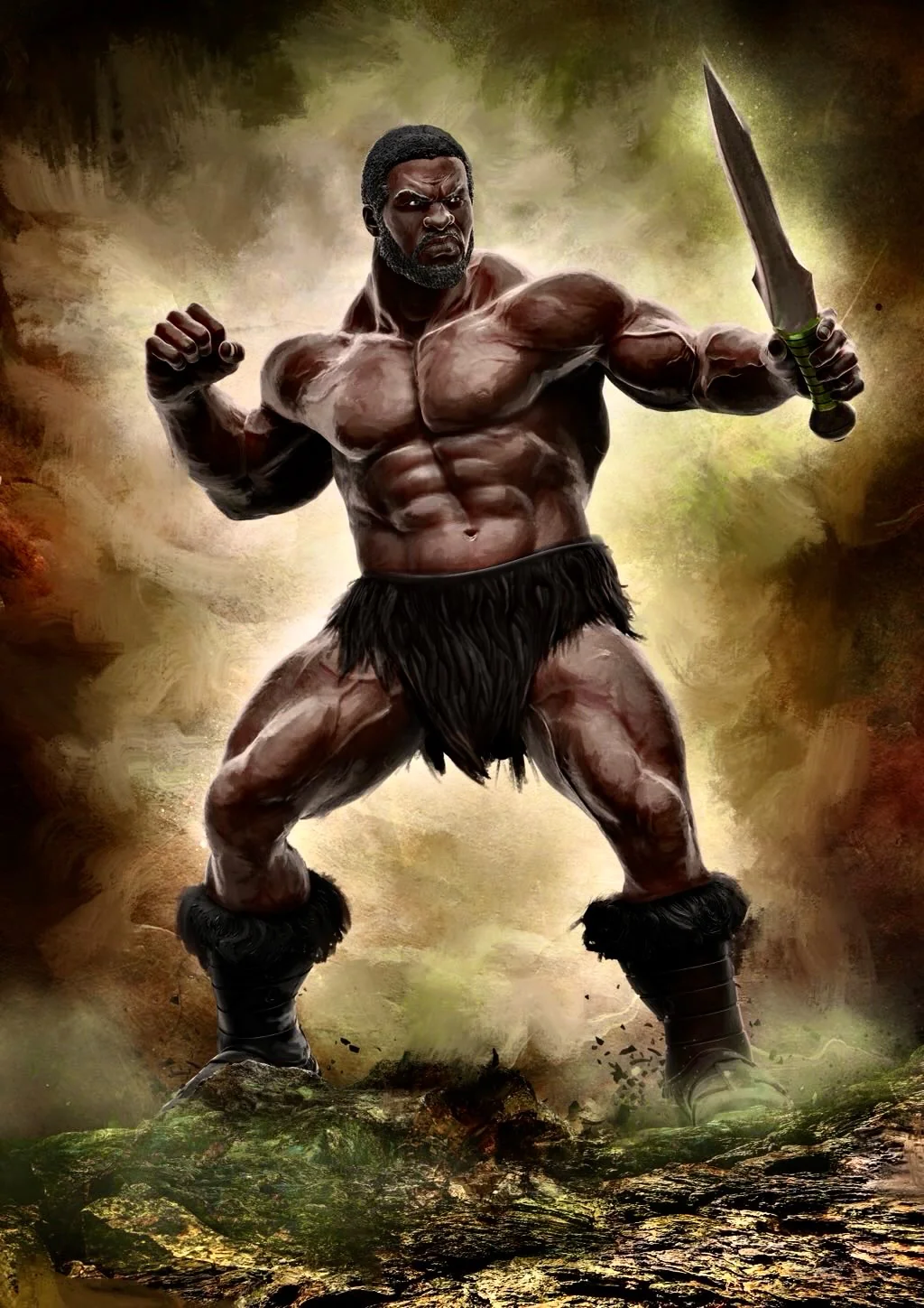 Brutal Realm Jagun (African Warrior Barbarian) 1/12 Scale Action Figure Gallery Image 10