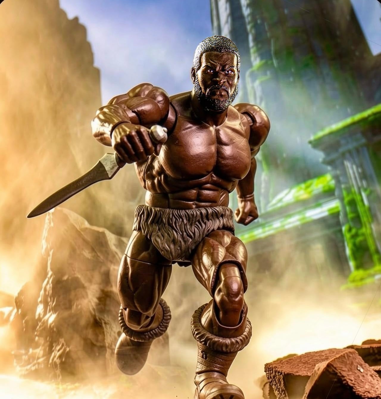 Brutal Realm Jagun (African Warrior Barbarian) 1/12 Scale Action Figure Gallery Image 9