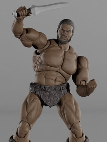 Brutal Realm Jagun (African Warrior Barbarian) 1/12 Scale Action