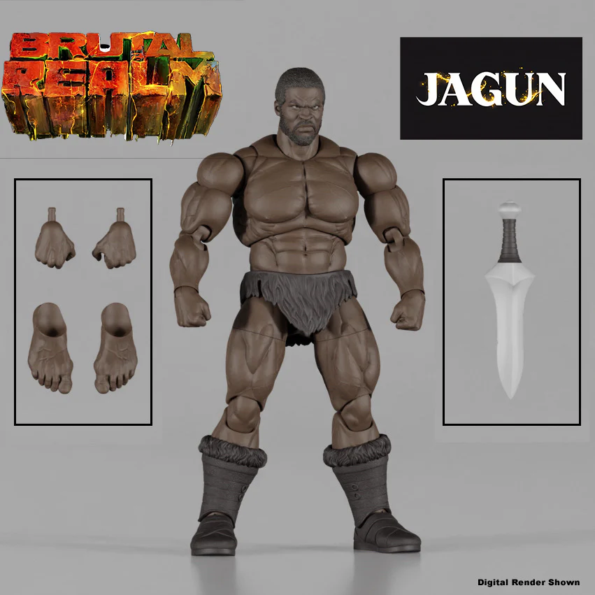 Brutal Realm Jagun (African Warrior Barbarian) 1/12 Scale Action Figure Gallery Image 7