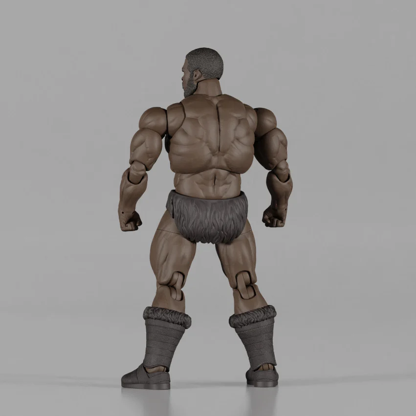Brutal Realm Jagun (African Warrior Barbarian) 1/12 Scale Action Figure Gallery Image 6