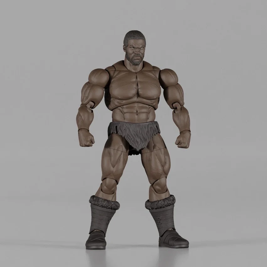 Brutal Realm Jagun (African Warrior Barbarian) 1/12 Scale Action Figure Gallery Image 4