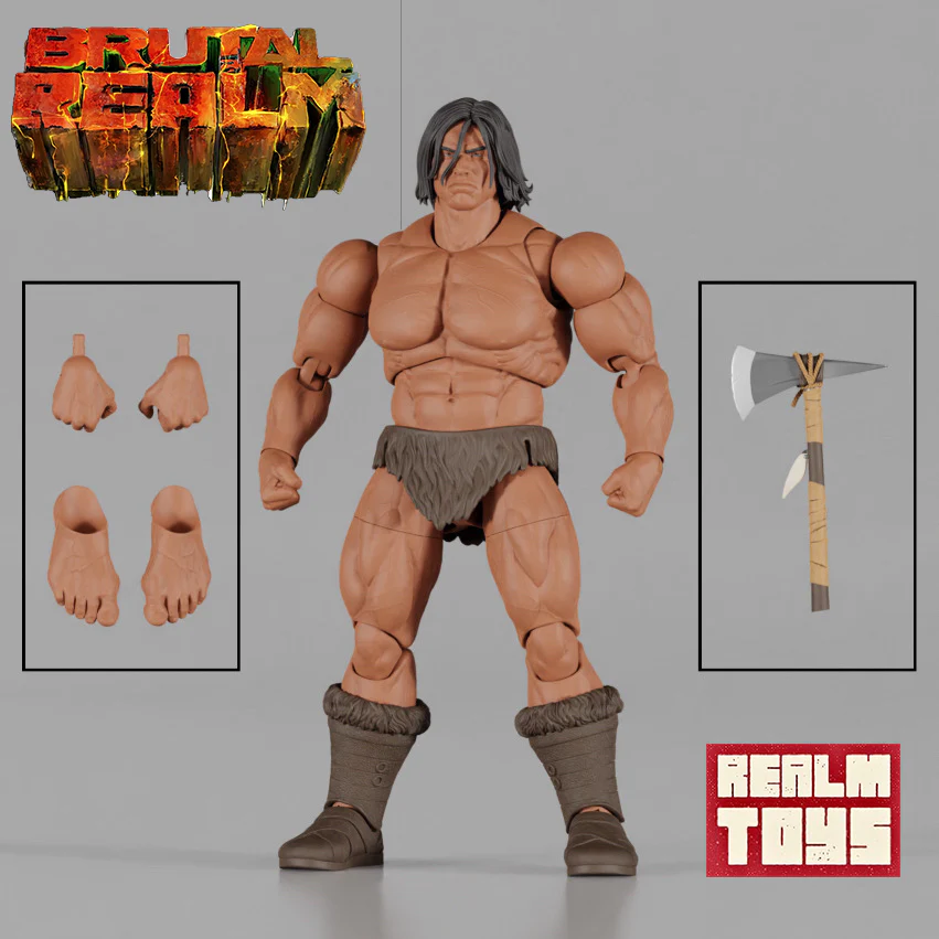 Brutal Realm Chetan (Native American Warrior Barbarian) 1/12 Scale Action Figure Gallery Image 7