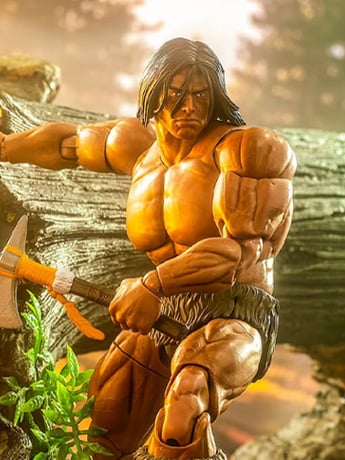 Brutal Realm Chetan (Native American Warrior Barbarian) 1/12 Scale Action Figure Gallery Image 2